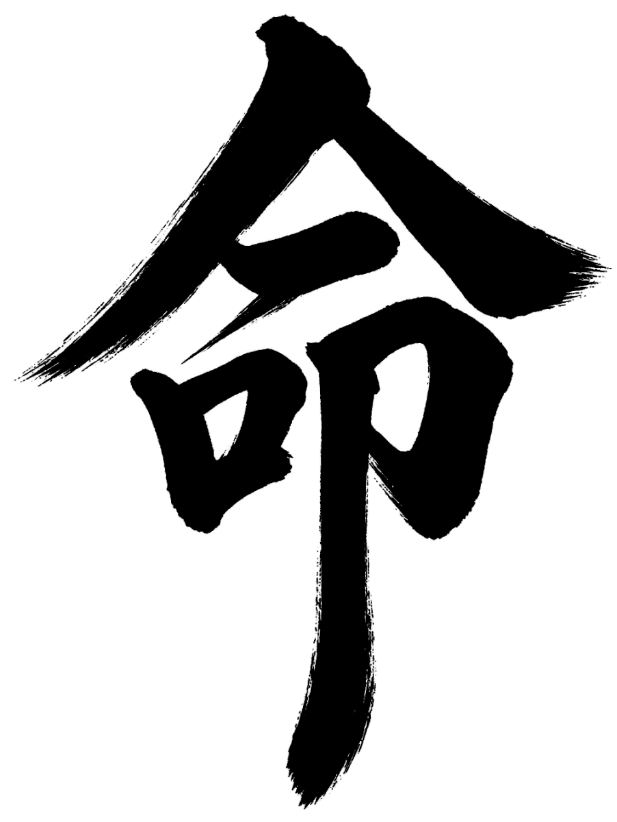 命の筆文字フリー素材