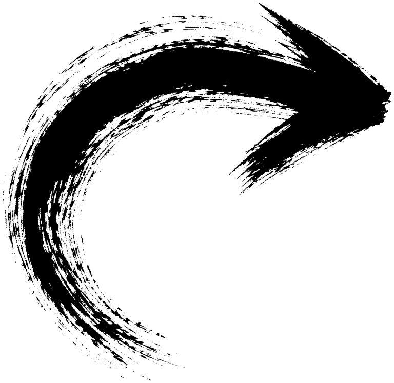 曲がる矢印
