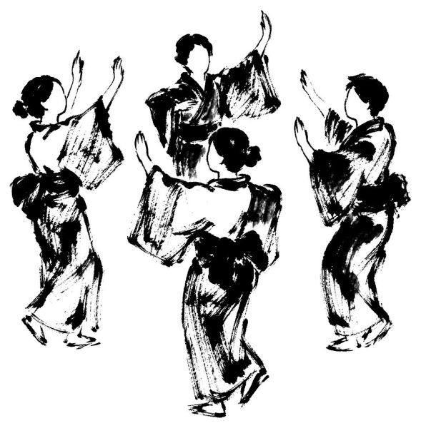 盆踊りの絵
