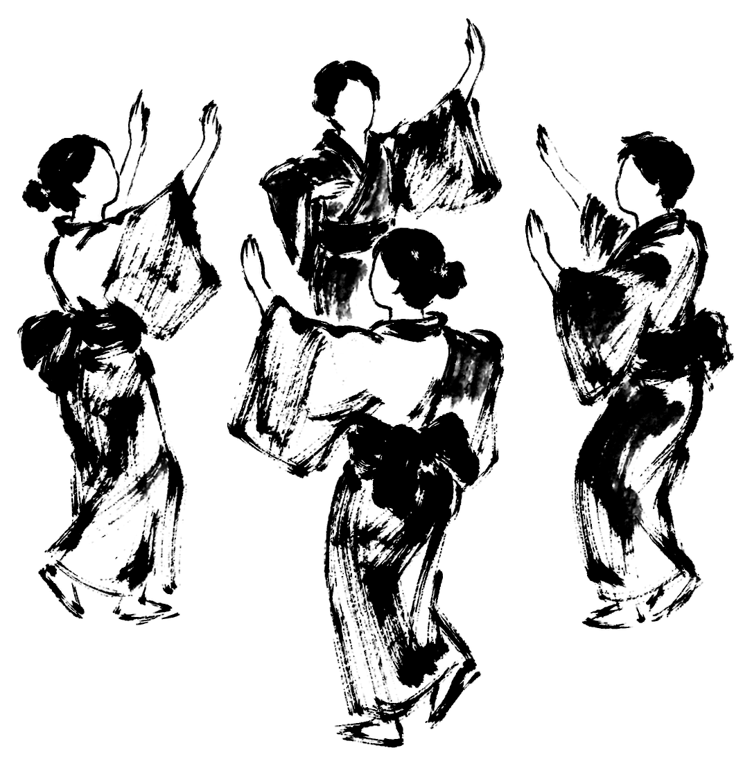 盆踊りの絵