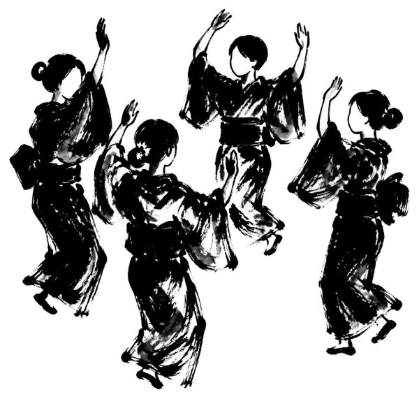盆踊りの絵