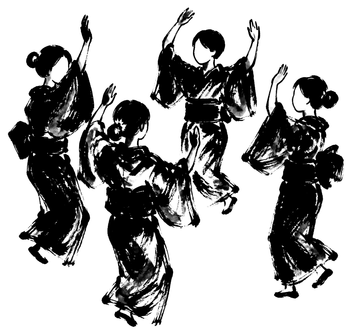 盆踊りの絵