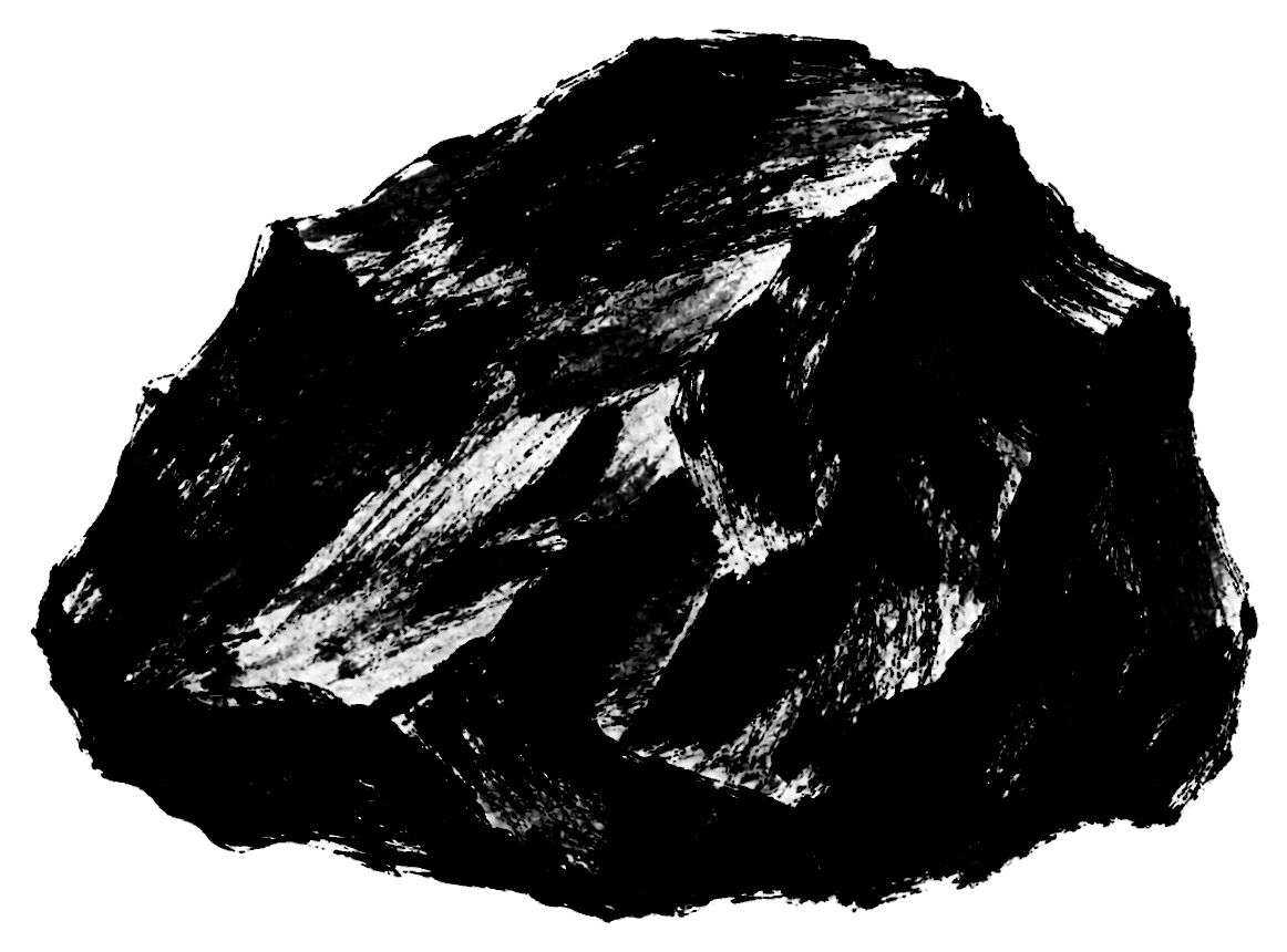 岩の筆文字フリー素材