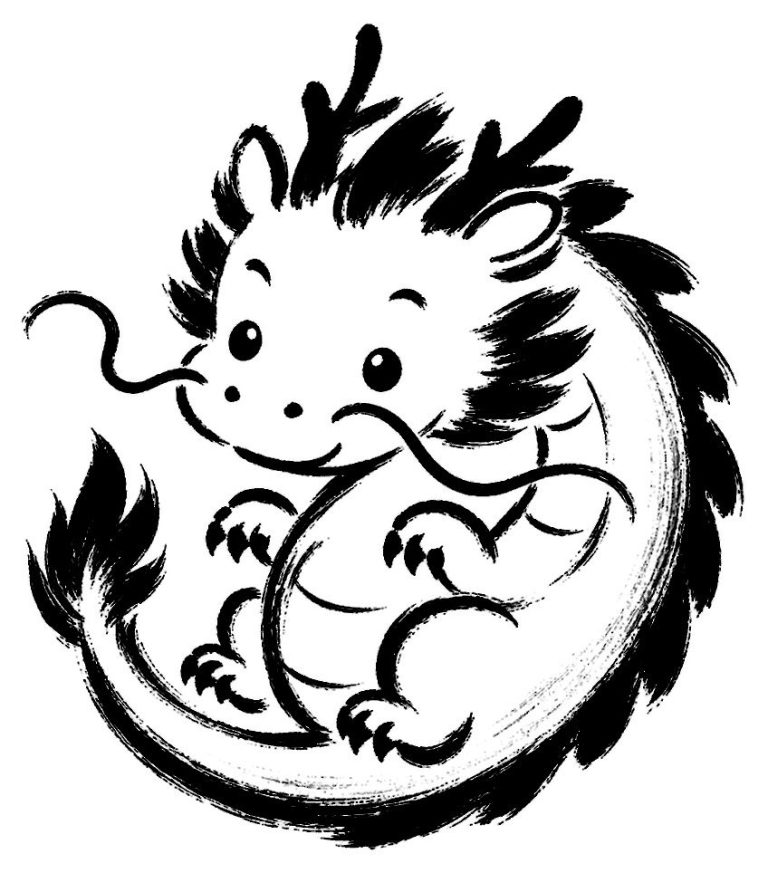 かわいい龍