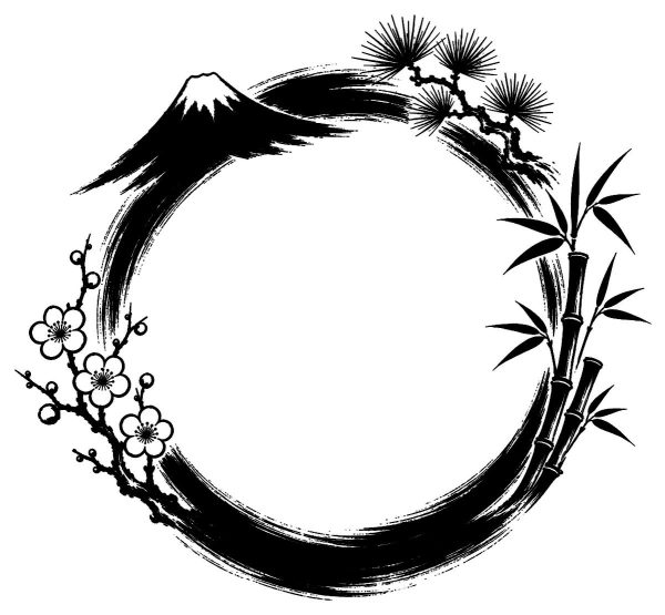 丸い飾り枠