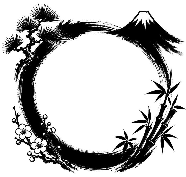 丸い飾り枠