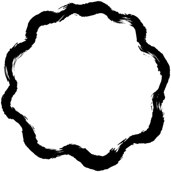 破れ和紙風の枠