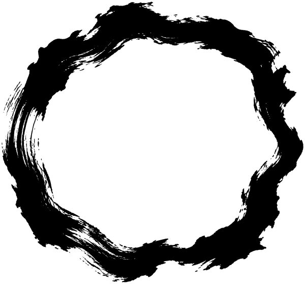 破れ和紙風の枠