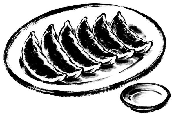 餃子の皿