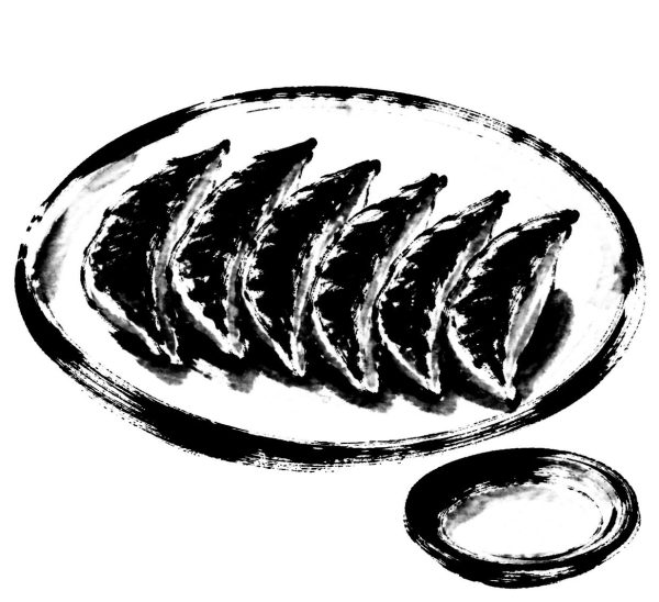 餃子の皿