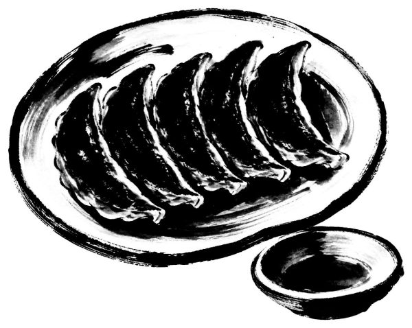 餃子の皿