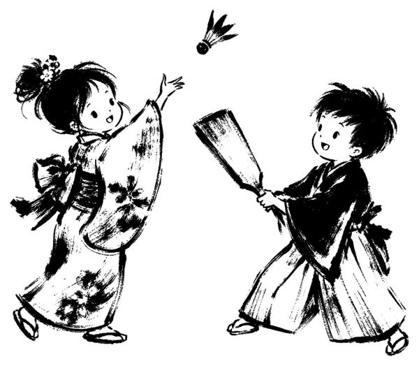 羽根つき