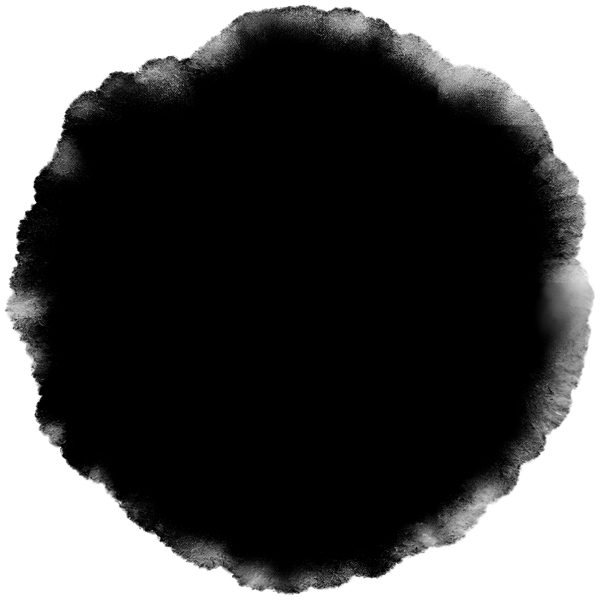 墨のにじみ（丸）