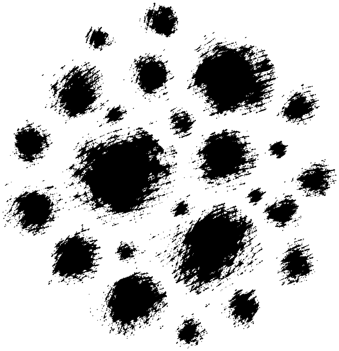 小さな墨点（複数）