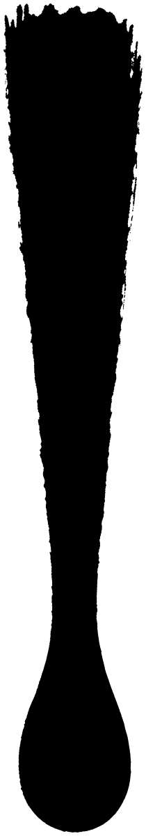 墨のしたたりの筆文字フリー素材