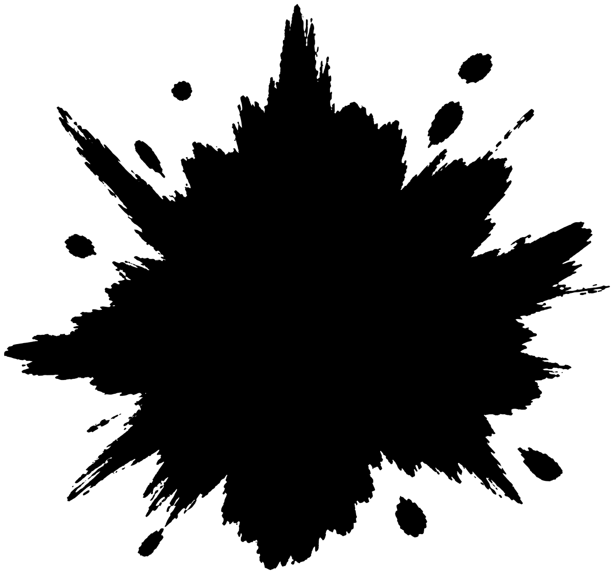 墨はね・飛沫の筆文字フリー素材
