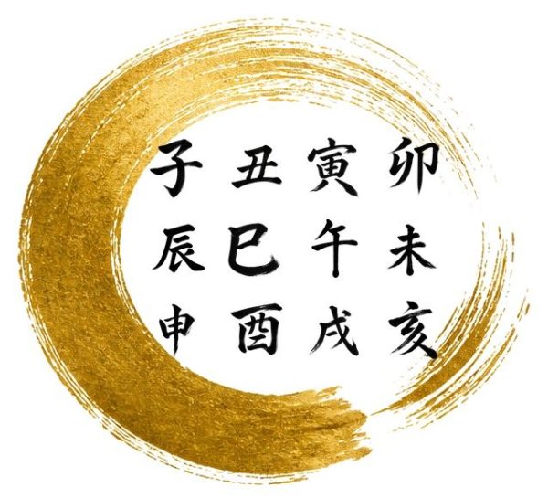 干支十二支の金彩