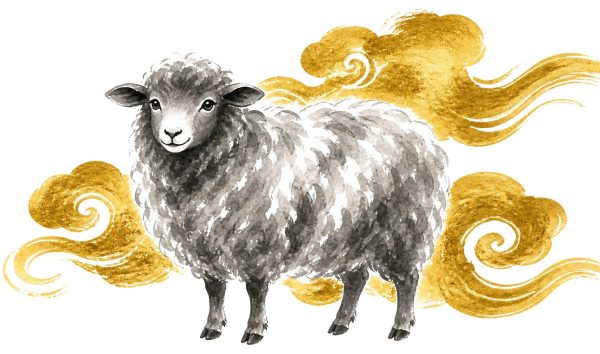 羊の金彩（金雲）