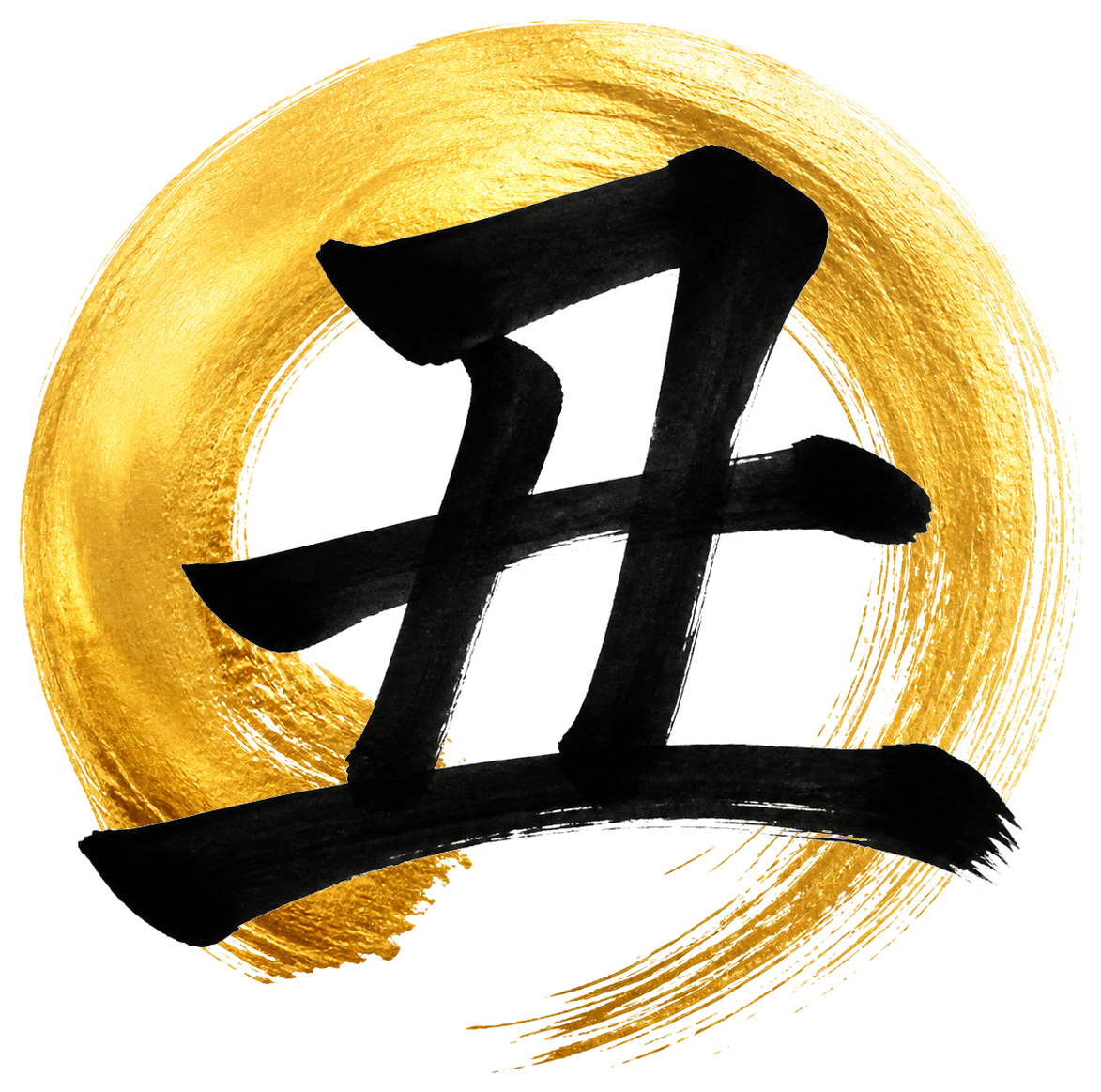 丑の金彩（円相）