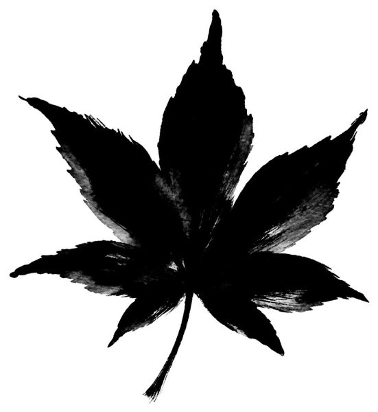 一枚の紅葉