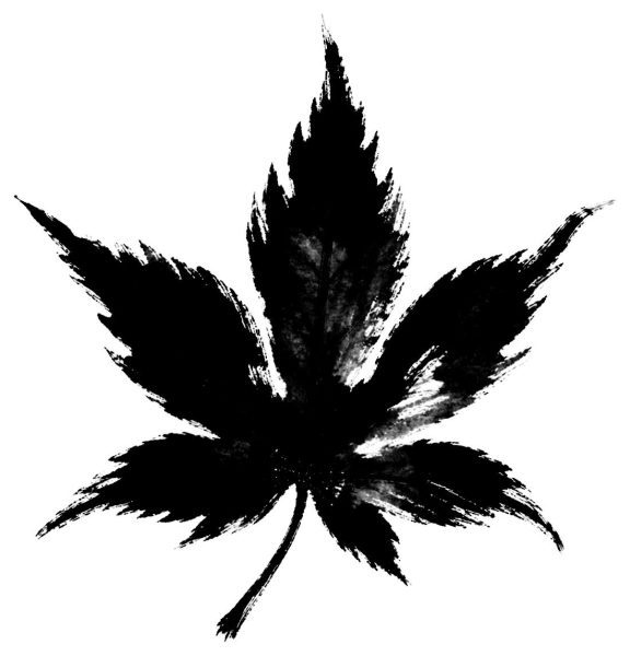 一枚の紅葉
