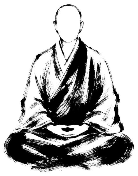 座禅する僧