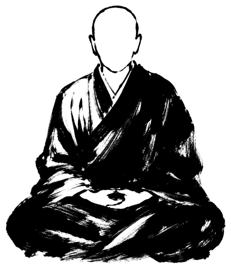 座禅する僧
