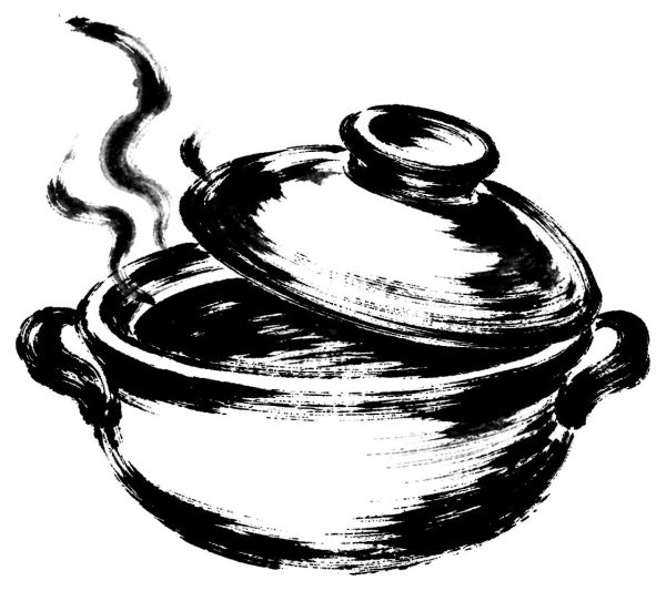 鍋の絵