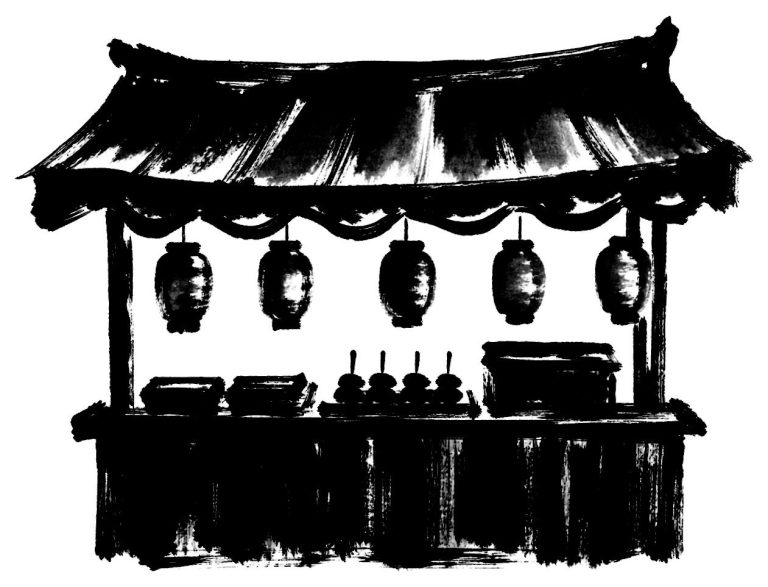 祭りの屋台