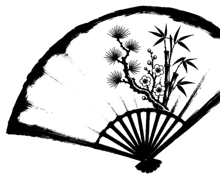広げた扇