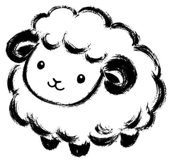 かわいい羊