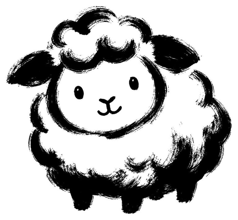 かわいい羊