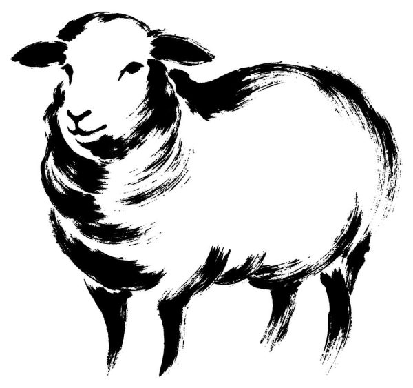 一筆書きの羊