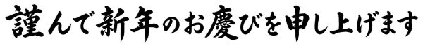 謹んで新年のお慶びを申し上げます