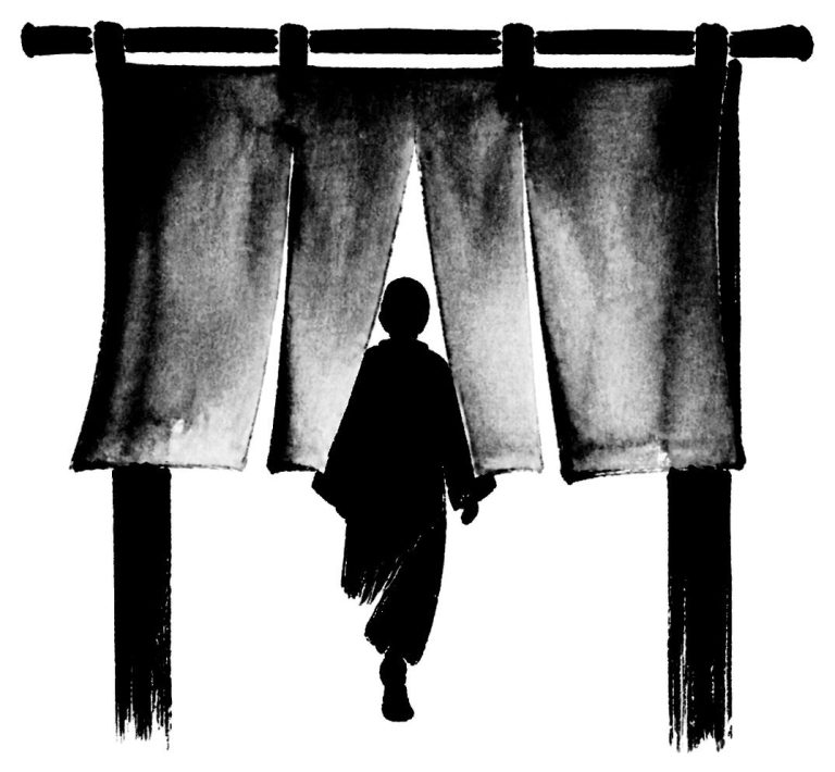 暖簾をくぐる
