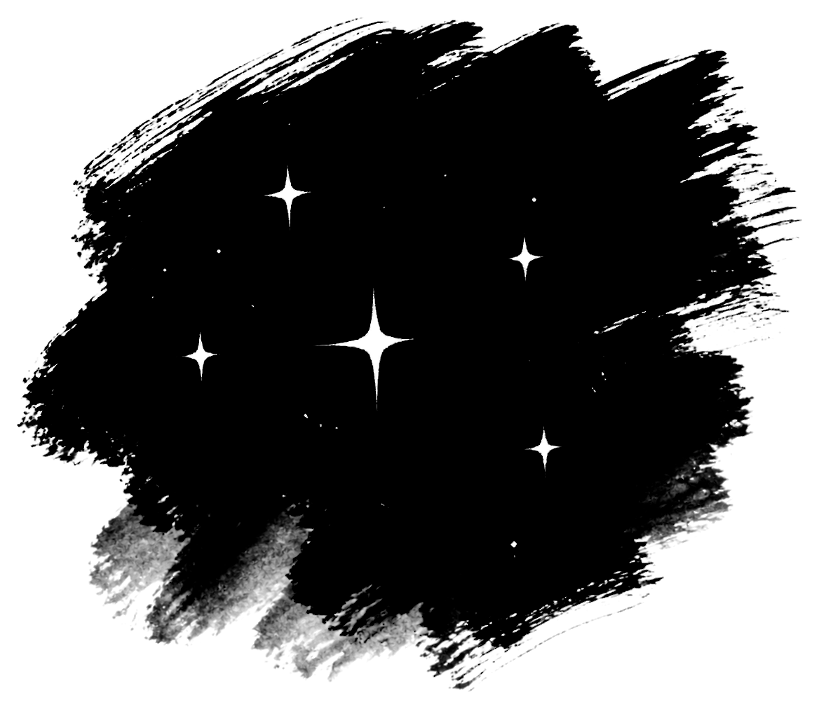 星空の筆文字フリー素材