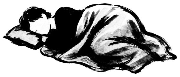 眠る人