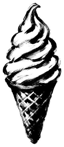 ソフトクリームの絵