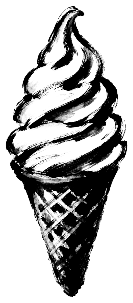 ソフトクリームの絵