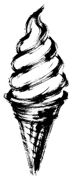 ソフトクリームの絵
