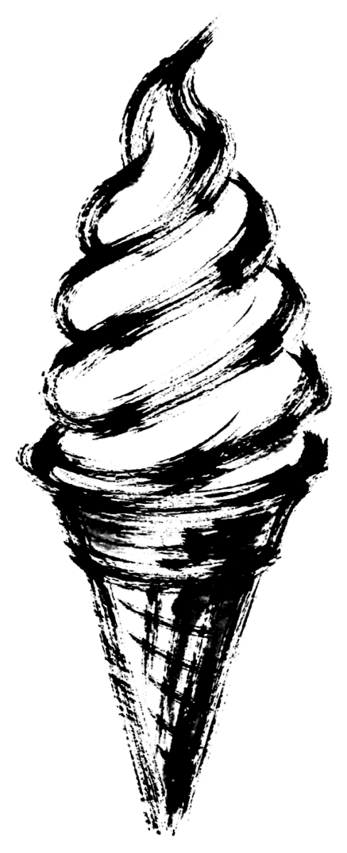 ソフトクリームの絵