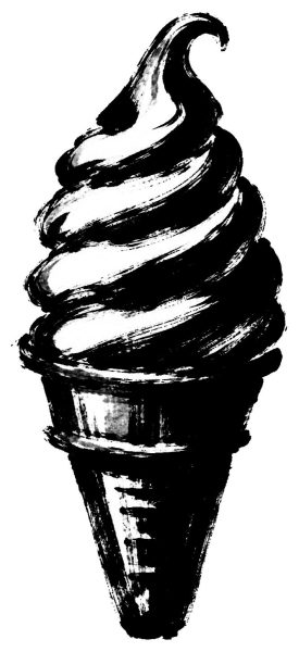 ソフトクリームの絵