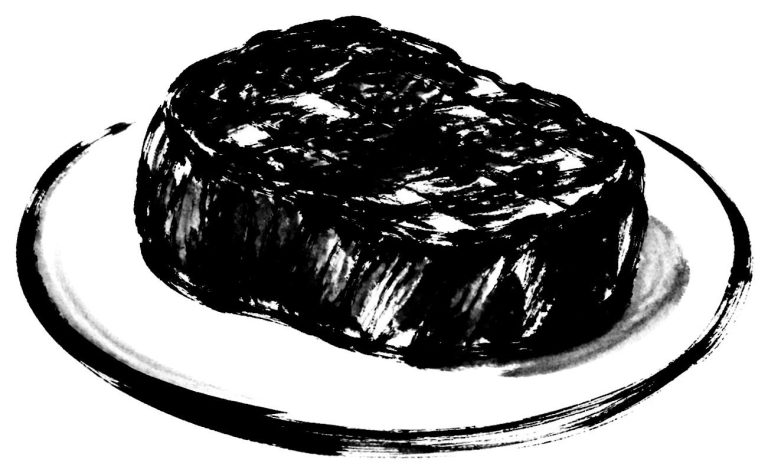 ステーキの絵