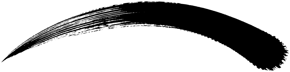 弧を描く一筆
