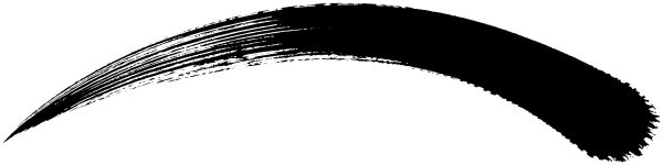 弧を描く一筆