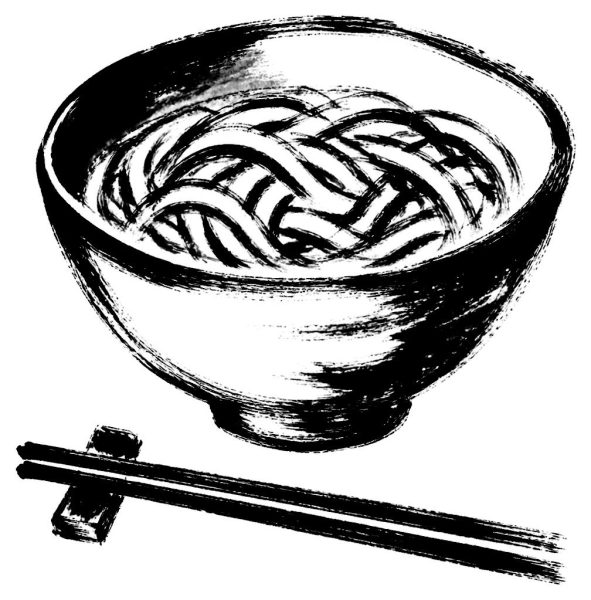 年越しそばの絵