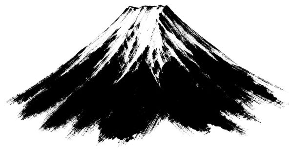 雪の富士